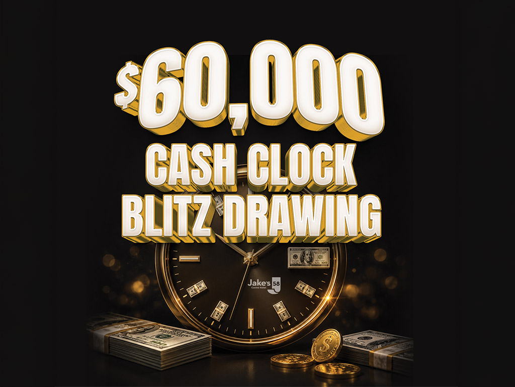 $60,000 CASH CLOCK BLITZ DRAWING